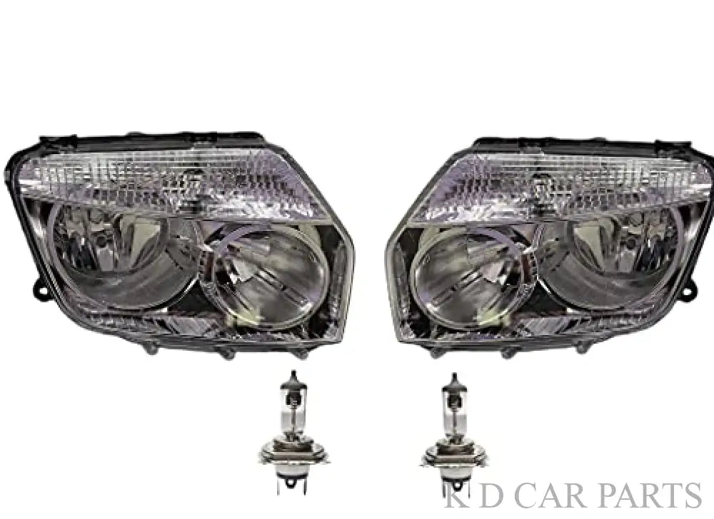 Renault Duster white headlamp