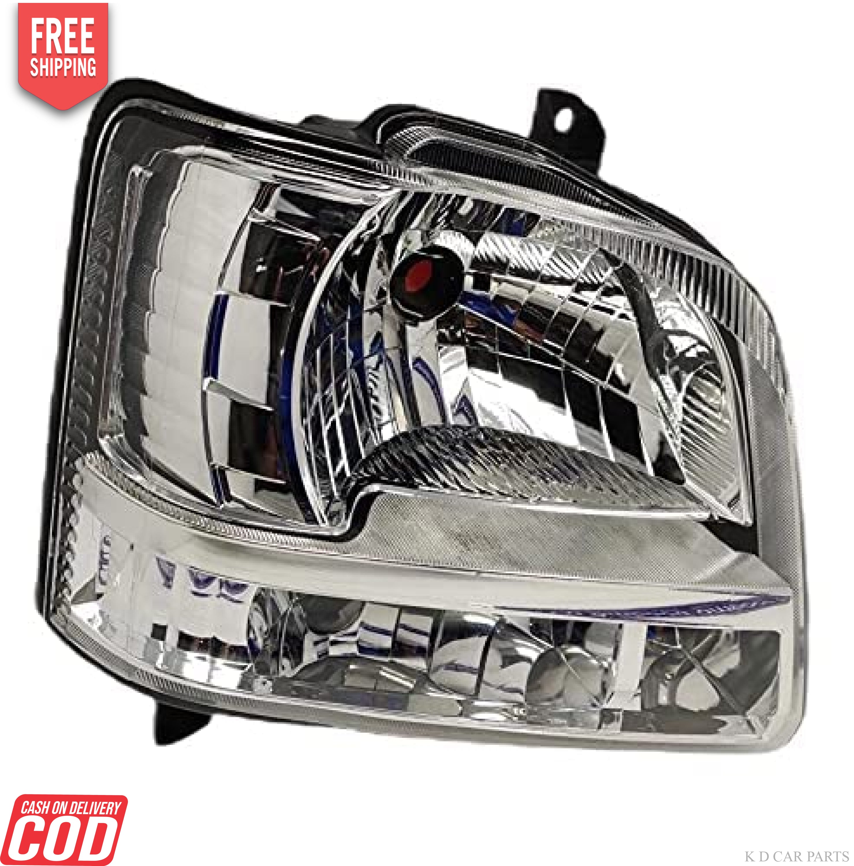 A silver-colored headlight assembly for Maruti Suzuki WagonR Type 2, model years 2003-2006, without adjustable motor.