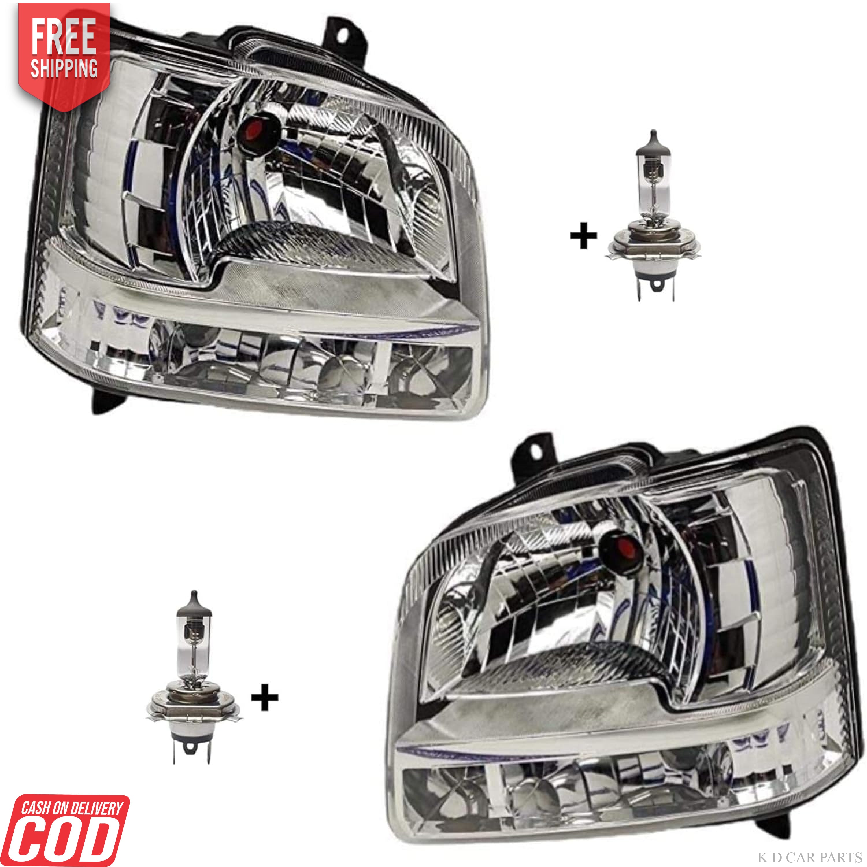 A silver-colored headlight assembly for Maruti Suzuki WagonR Type 2, model years 2003-2006, without adjustable motor.