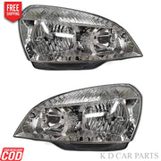 A white headlight assembly for Tata Indica / INDIGO eCS vehicle.