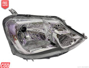 A clear headlight lens for Toyota Etios vehicle, showcasing the bulb and the lens without any additional accessories.