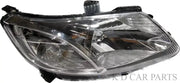 A fron headlight for a Chevrolet Sail vehicle. The headlight is shiny and reflective with a black housing and a visible bulb.