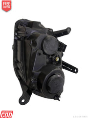 Duster matte black headlight finish