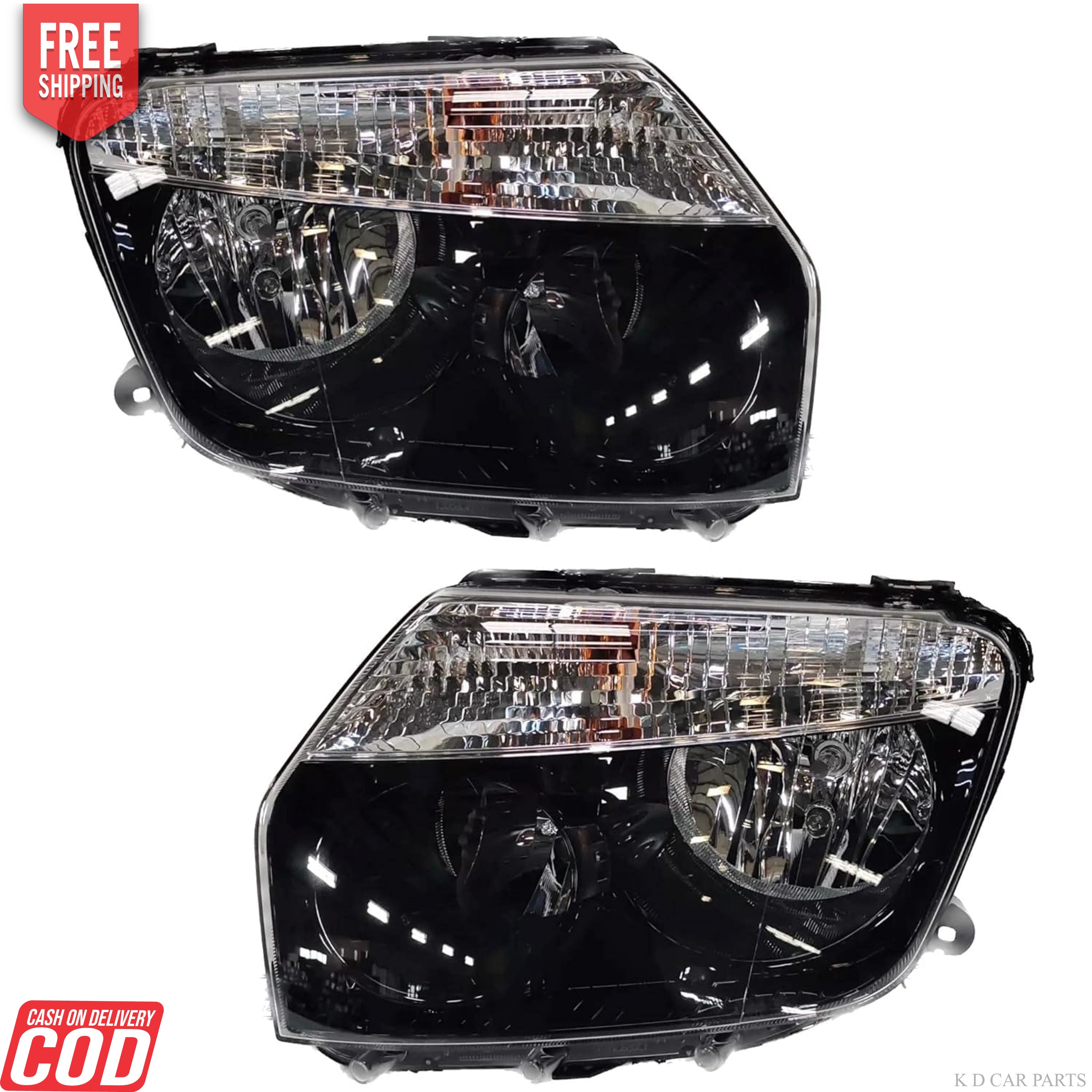 Duster chrome reflector headlight