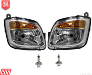 K D Headlight for Tata Ace Mega 2013-Now (WITHOUT ADJUSTABLE MOTOR) Set HEADLIGHT