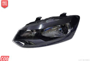 Polo headlight assembly black