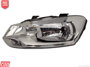 Polo front chrome headlight assembly