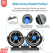 12v dual fan for rv camper

universal 12v mini dual fan