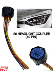 10 pin headlight coupler

10 pin headlight connector for car