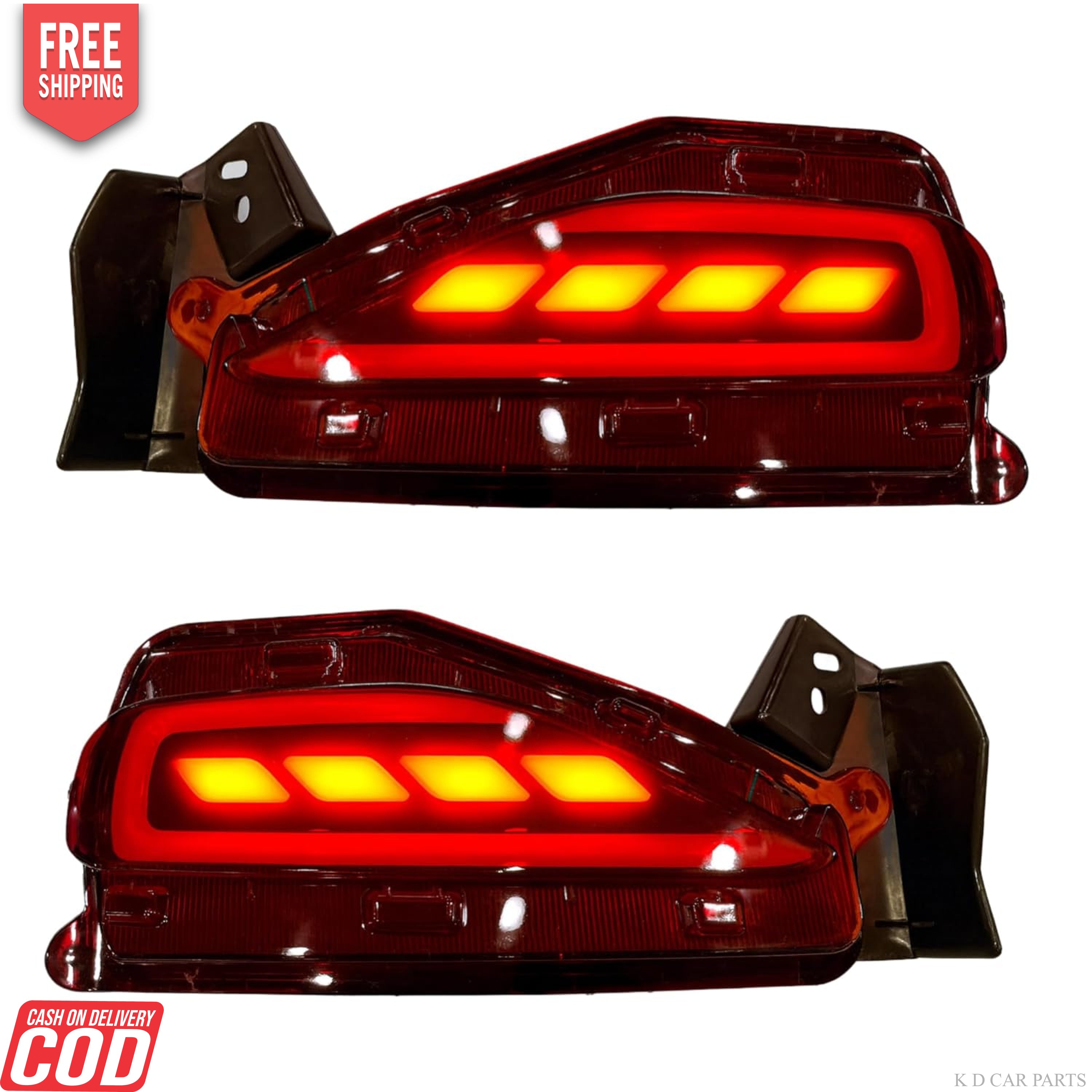 fortuner back bumper reflector light