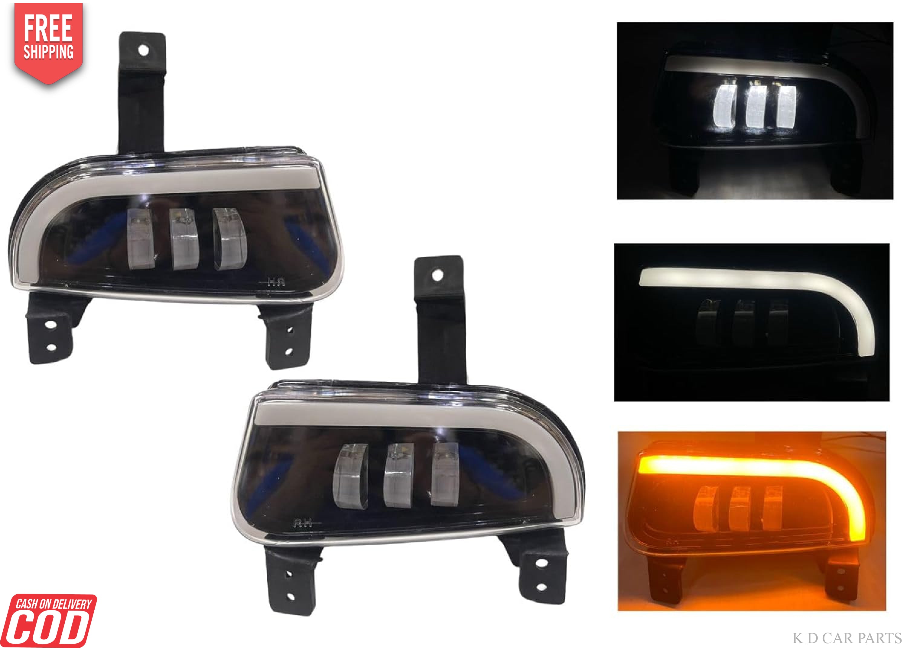 Scorpio Mhawk Harley fog lamp SET