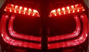 Close-up of two red LED tail lights