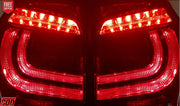 Close-up of two red LED tail lights