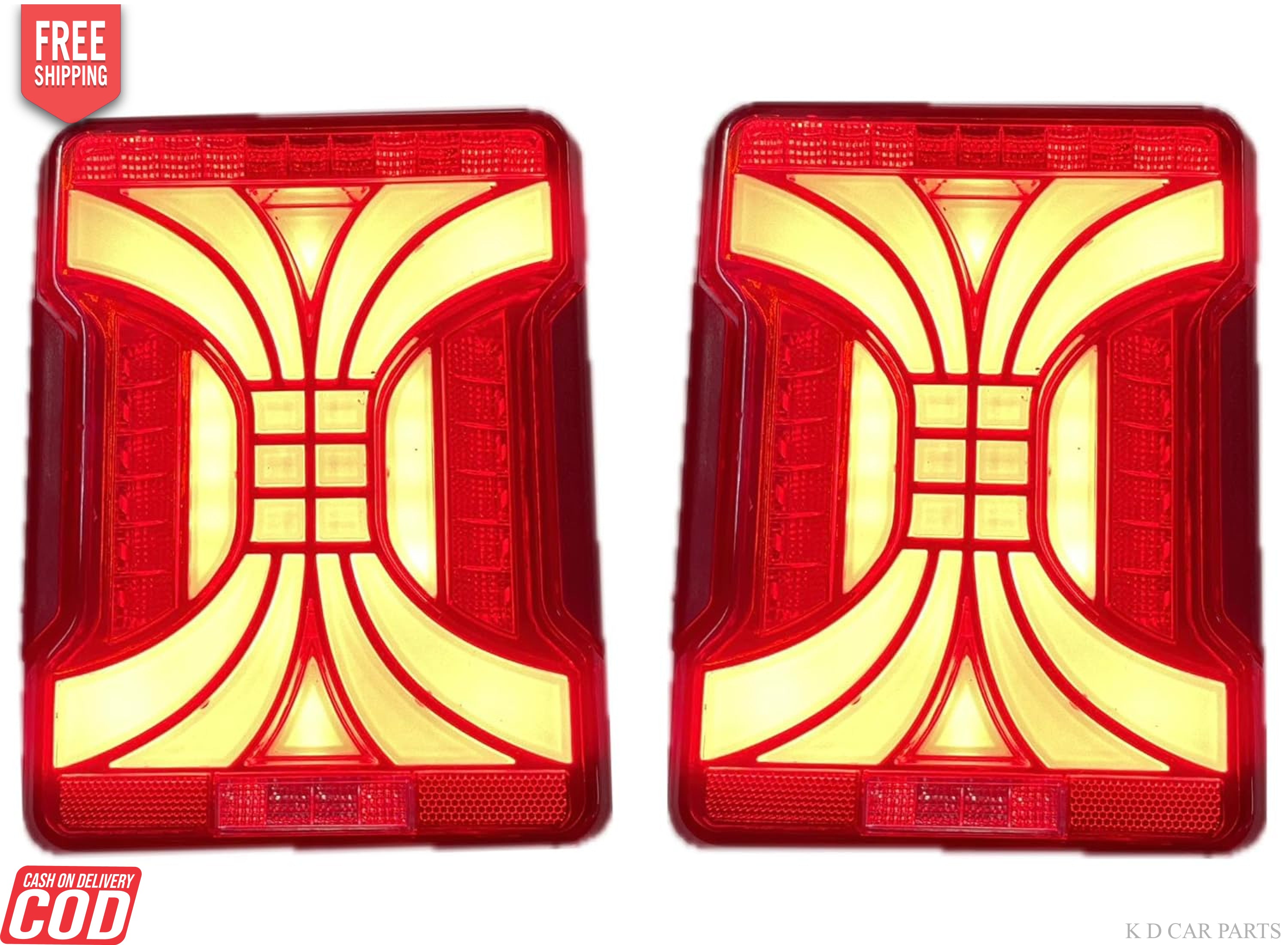 K D LED Taillight/Back Light For Mahindra THAR PAIR 2020-NOW