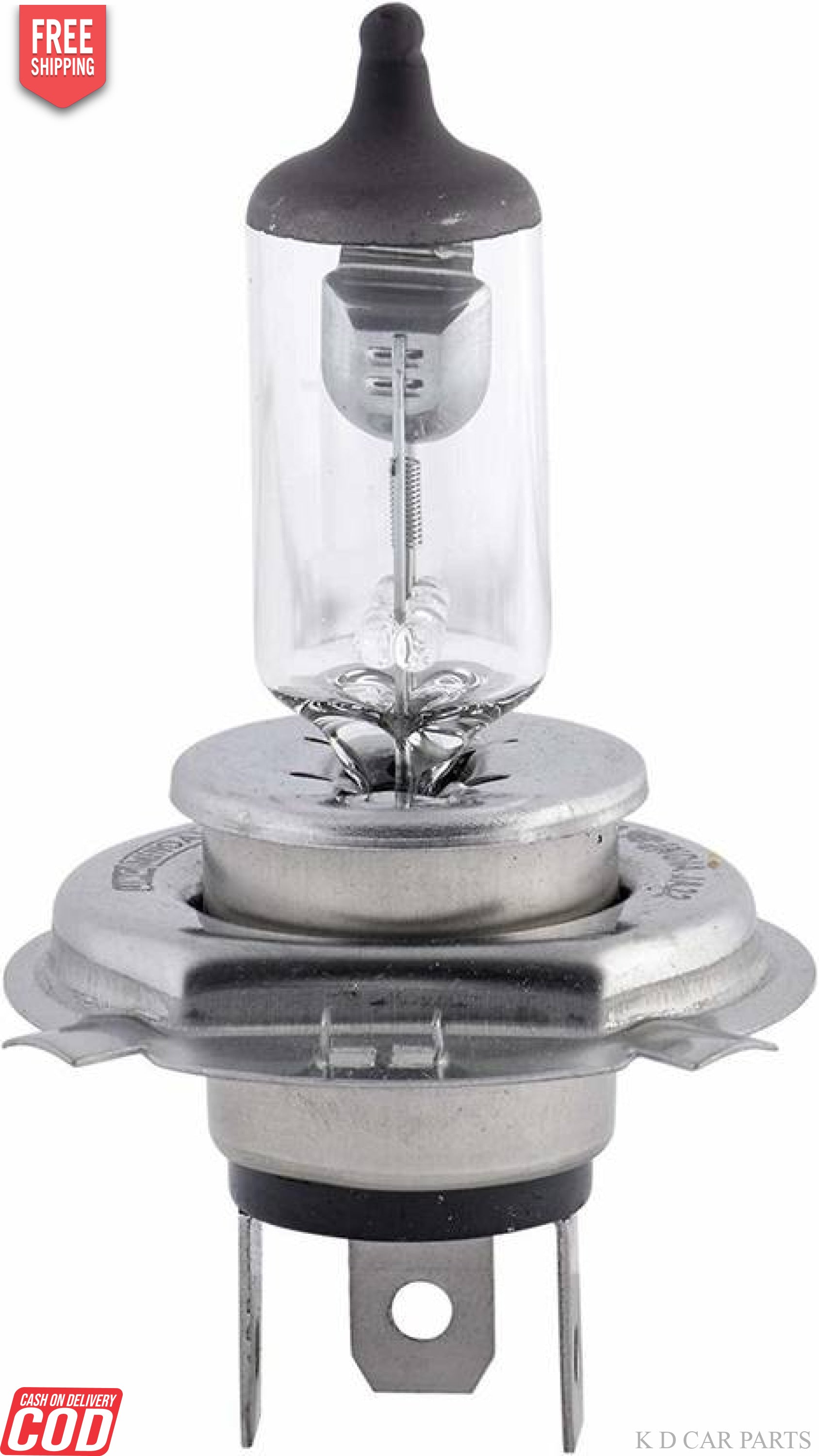 K D Minda H4-5001H H4 P43 12V 60/55W Ultimate Yellow-Head Light All Weather Halogen Bulb Quartz Glass - Pack of 200