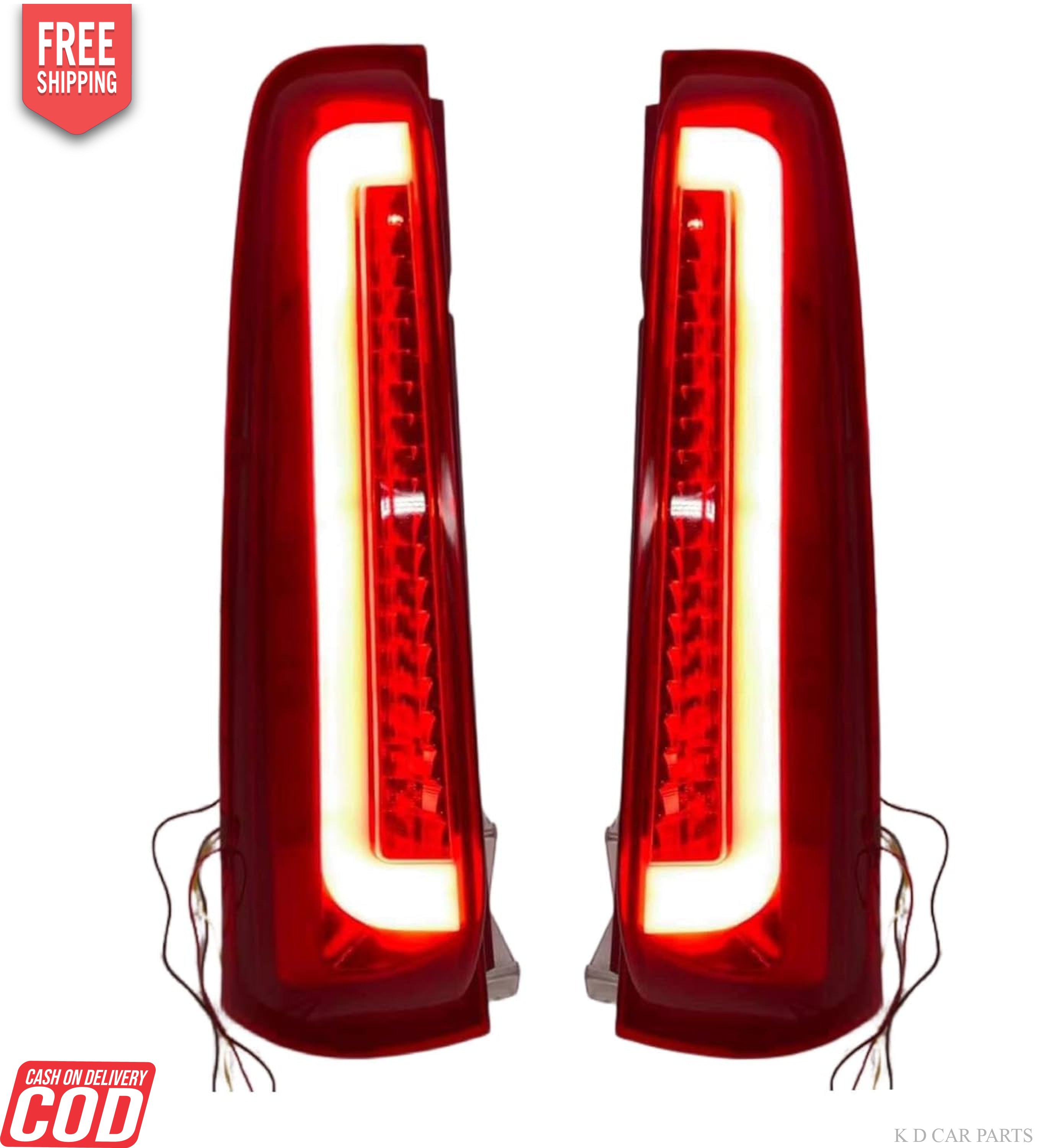K D Pillar Light For Mahindra Scorpio S2/S10/S11 (All S Variants) Right & Left Both Sides (Pair) LED