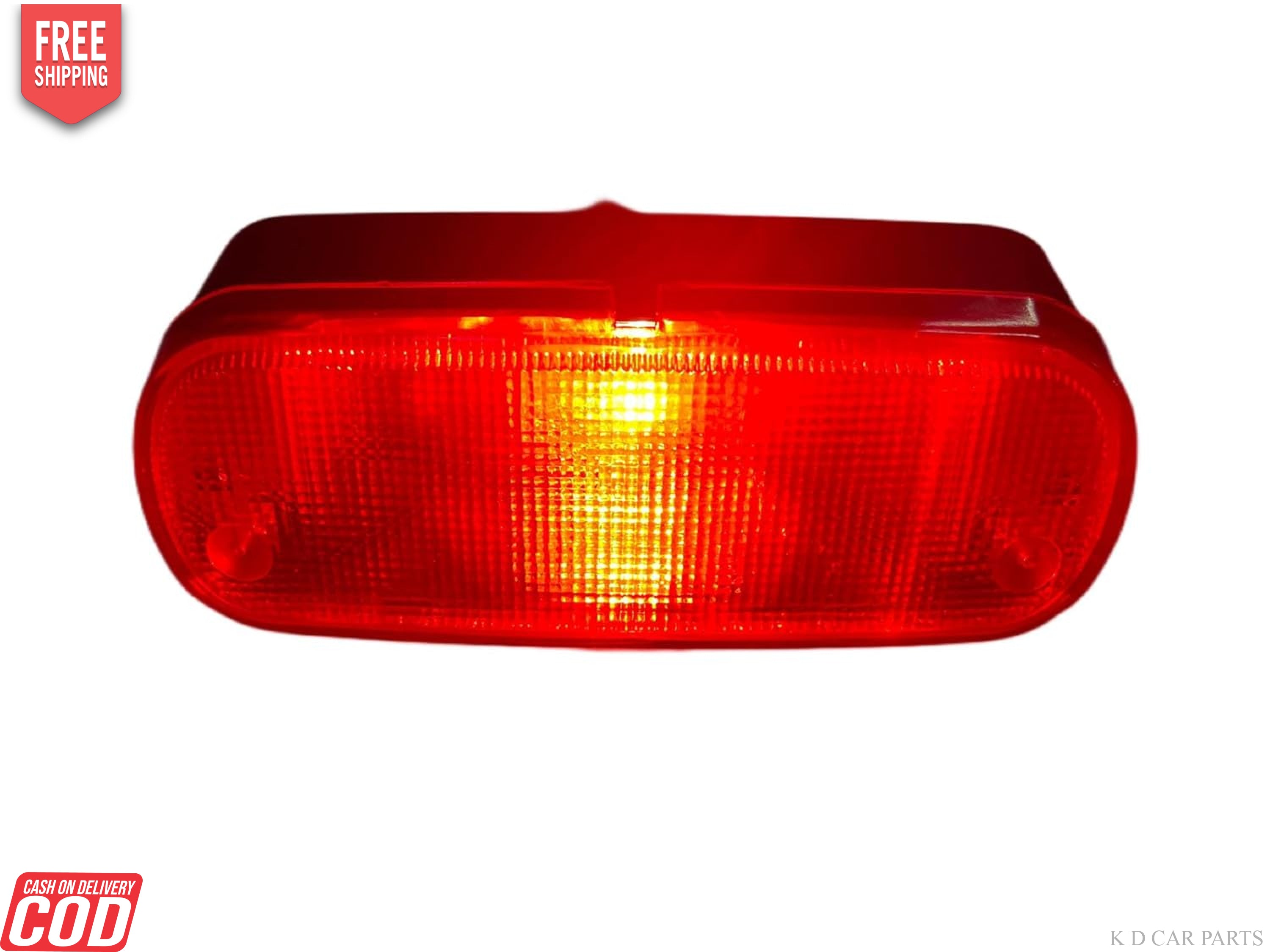 Rear bumper light for Maruti Swift, showing the location on the car and the product itself