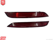 A pair of red rear bumper lights for VW Polo T2.