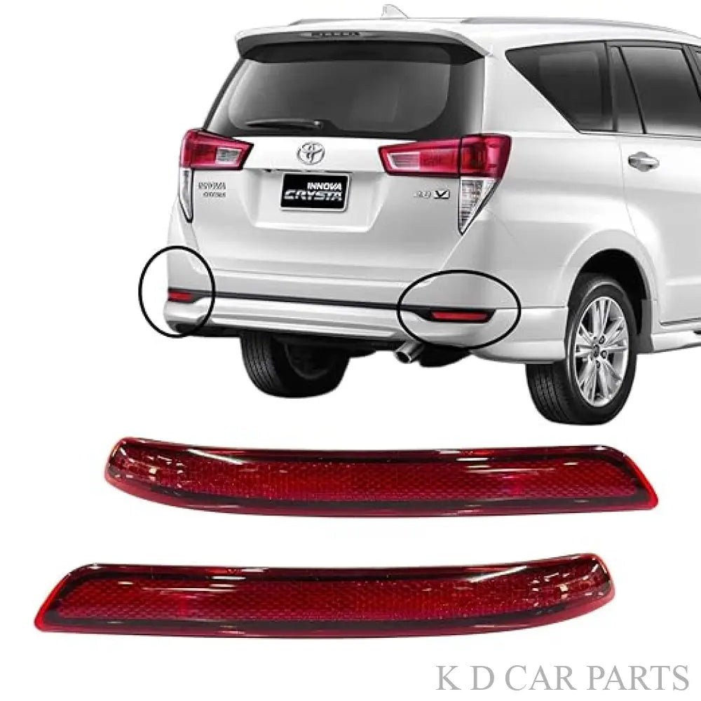 Crysta reflector

Innova Crysta reflector

Crysta rear reflector

Crysta bumper reflector