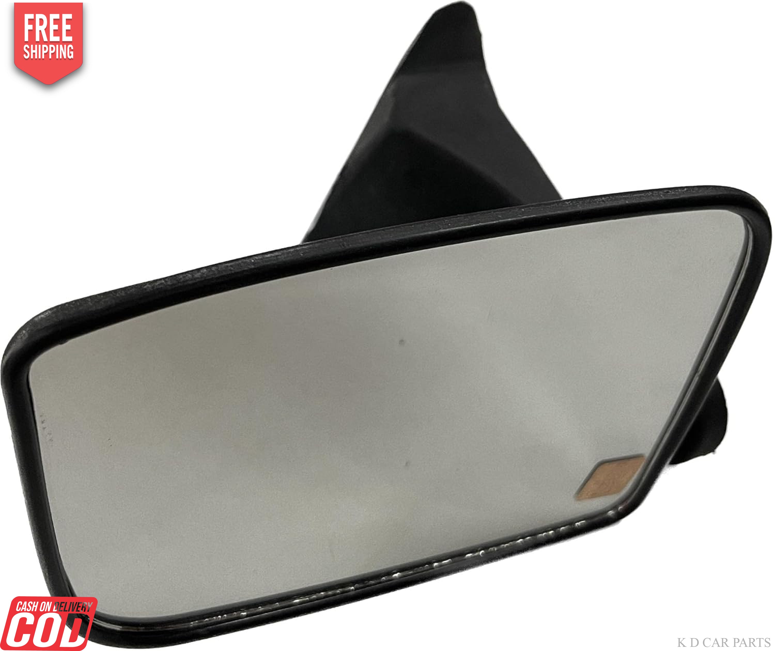 A black side door mirror for an Ashok Leyland Dost vehicle.