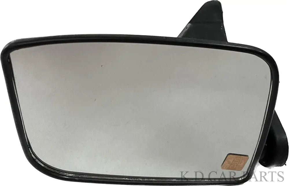 A black side door mirror for an Ashok Leyland Dost vehicle.