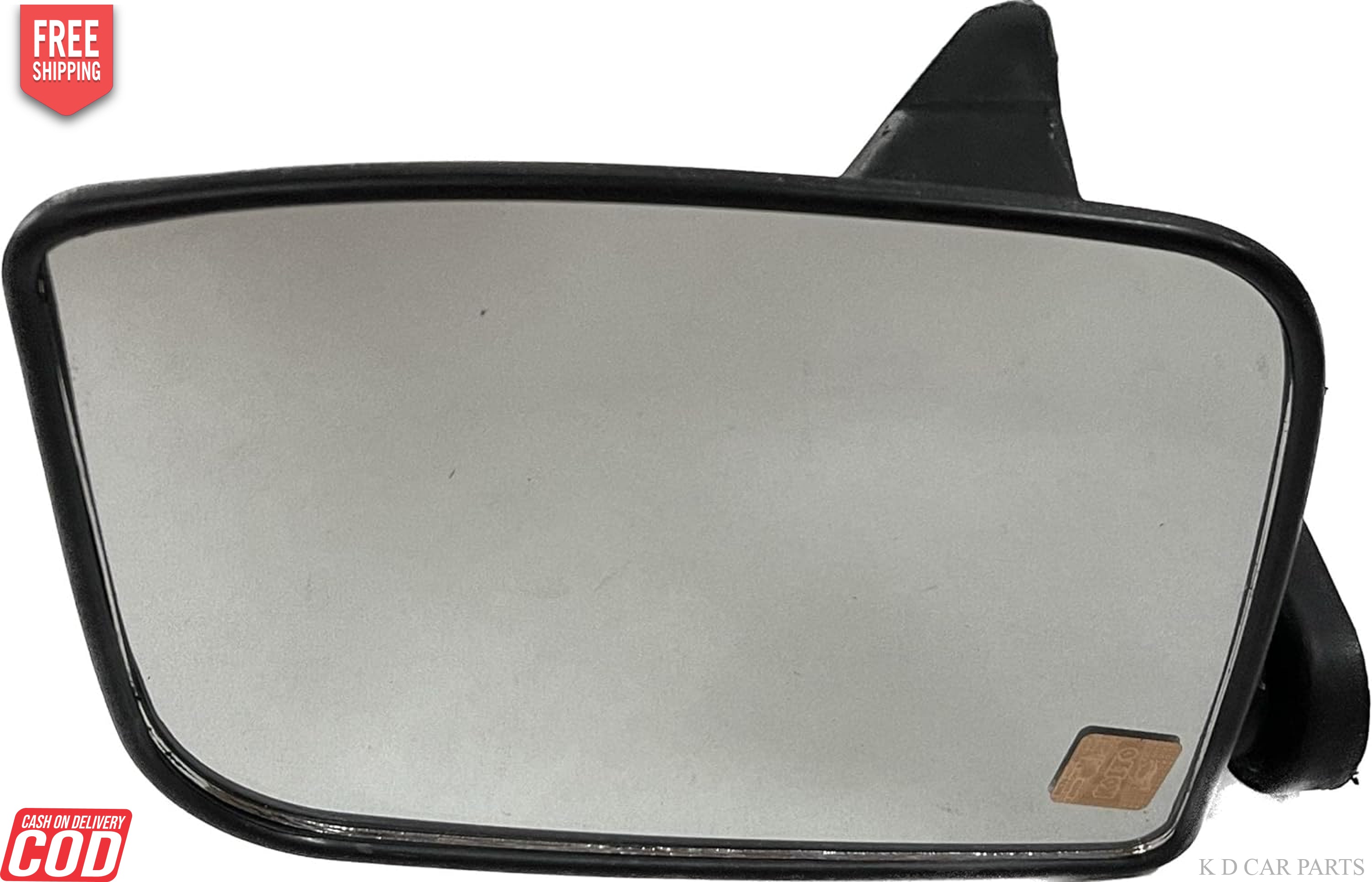 A black side door mirror for an Ashok Leyland Dost vehicle.