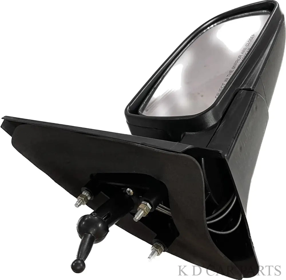 Black side door mirror for Chevrolet Aveo with a clear convex mirror plate and door mount.