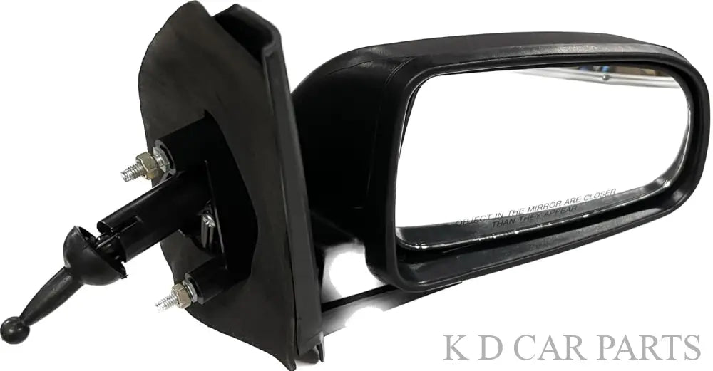 Black side door mirror for Chevrolet Aveo with a clear convex mirror plate and door mount.