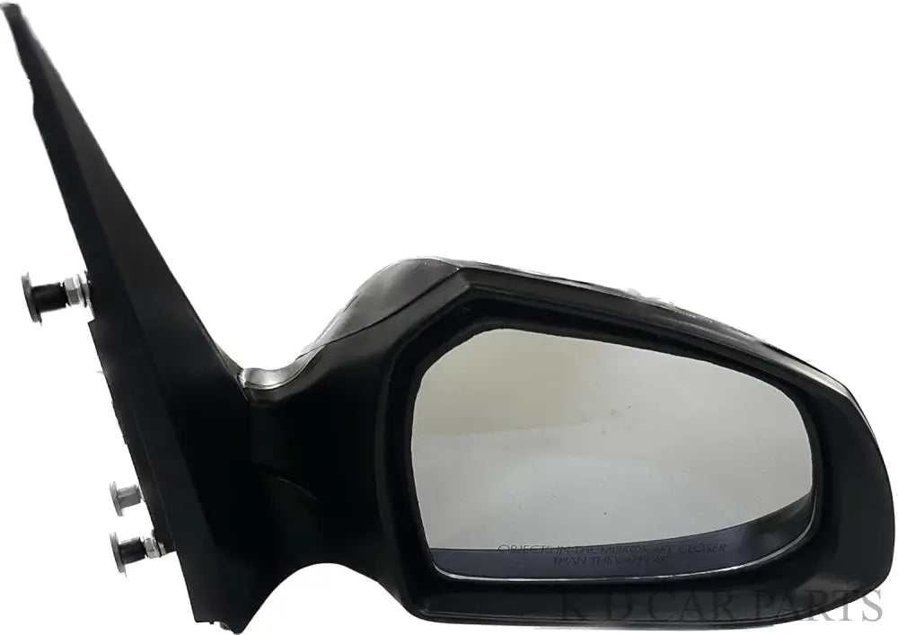 A black side mirror for a Hyundai Santro vehicle, featuring a motor with an indicator and a coupler.
