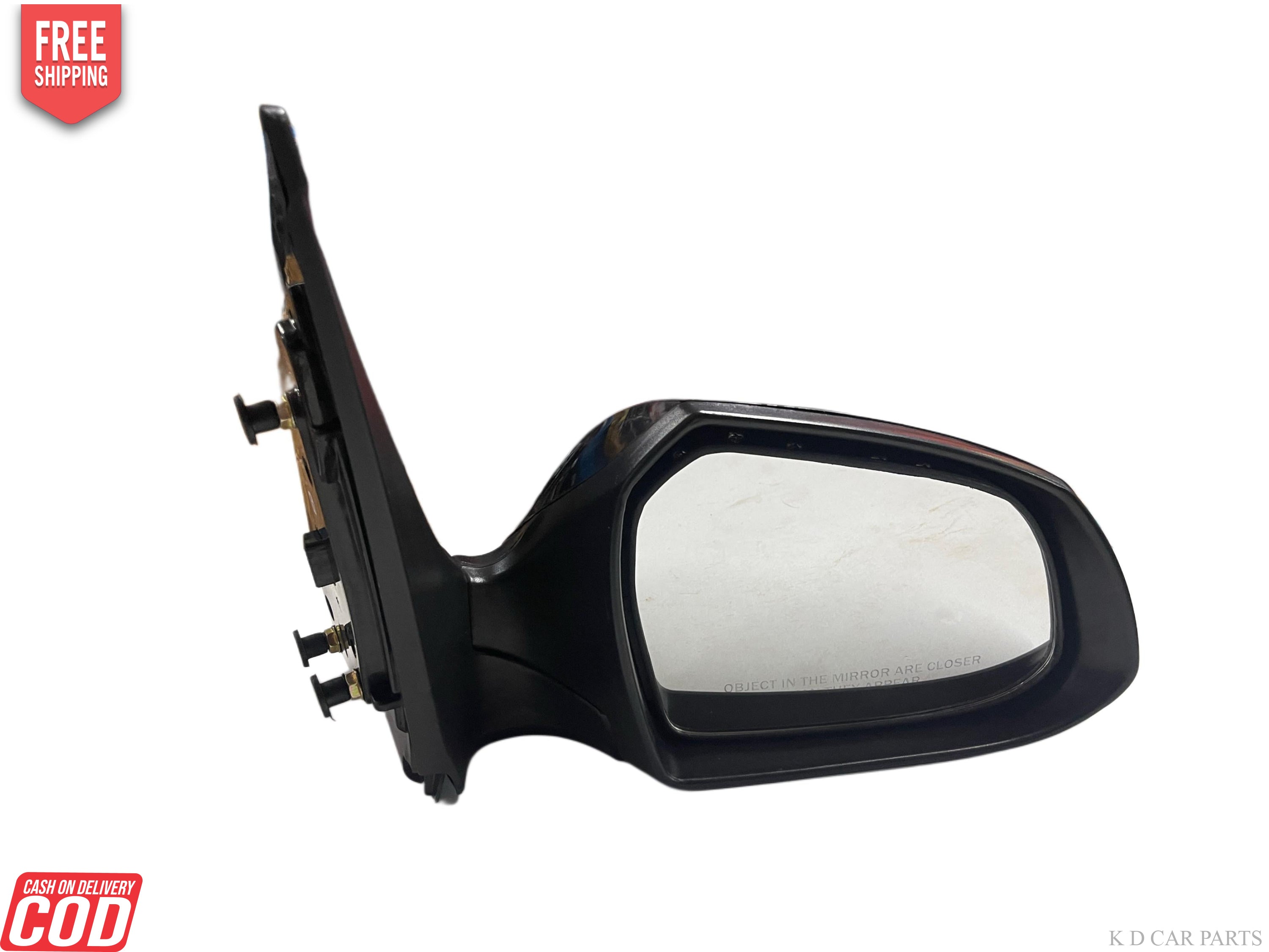 Pair of car side mirrors on a white background
