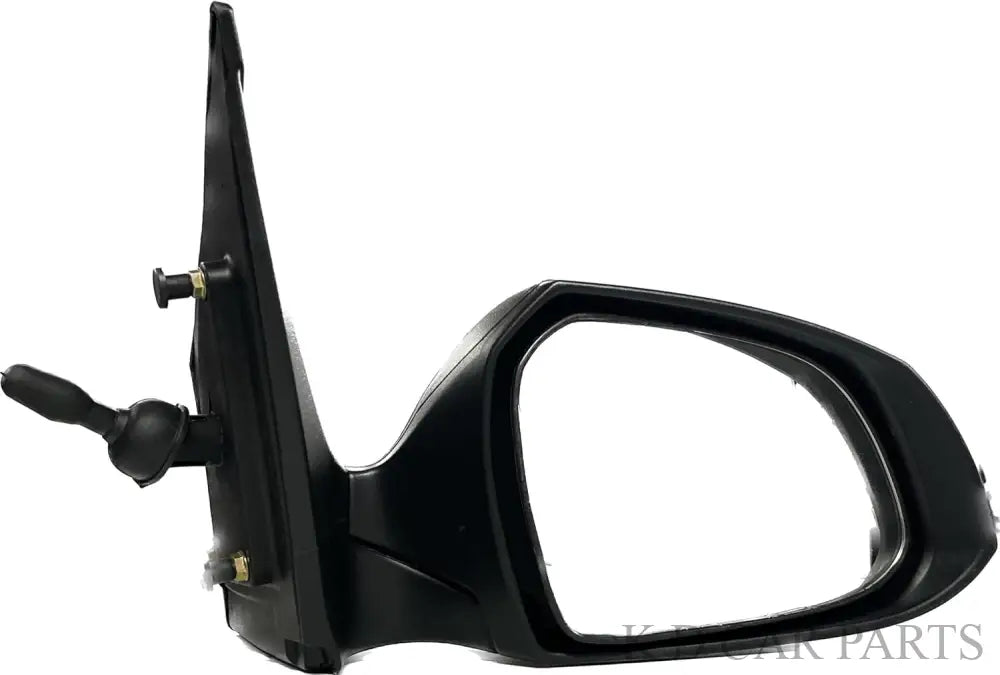 Black side rear view door mirror for Hyundai Xcent / I10 Grand Manual with a convex mirror plate.