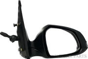 Black side rear view door mirror for Hyundai Xcent / I10 Grand Manual with a convex mirror plate.