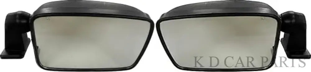 A pair of K D brand side mirrors designed for Mahindra Bolero/Armada T1 vehicles, showing a black mirror housing and reflective mirrors.