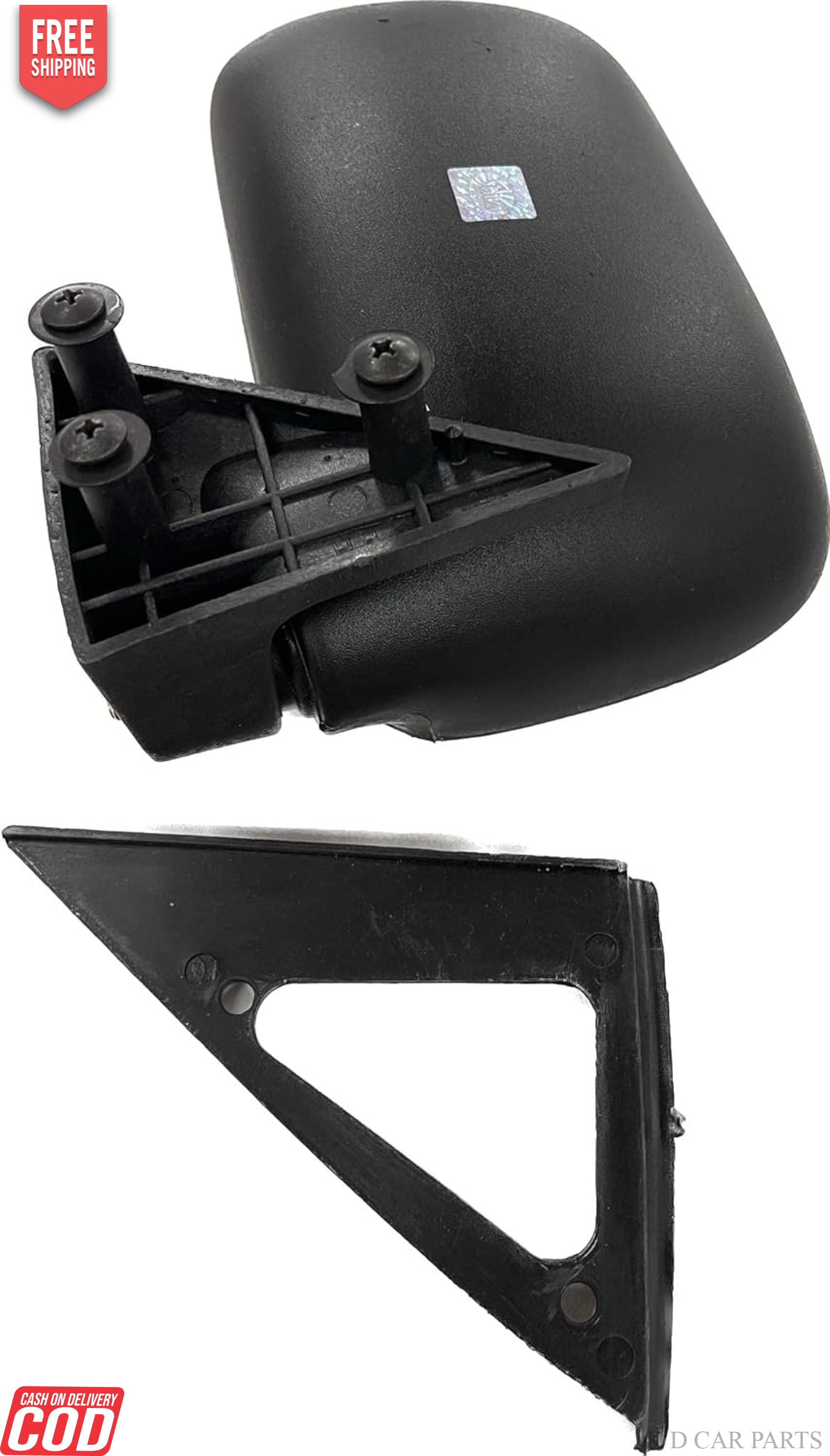 Side rear view door mirror for Maruti 800 Car T3, in black color, with a classic look.