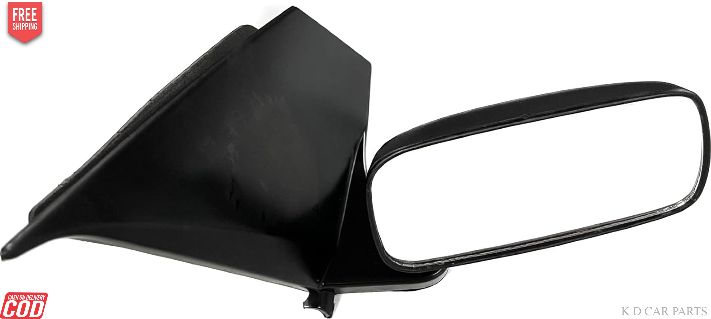 Black, clear convex side rear view door mirror for Maruti A Star car.