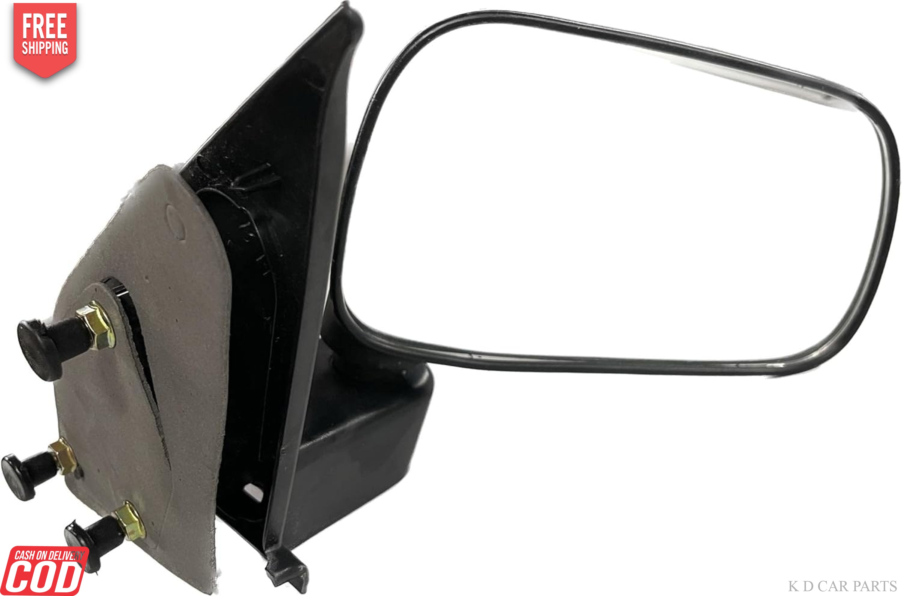 Side rear view door mirror for Maruti Alto 800 in black color with door mount.