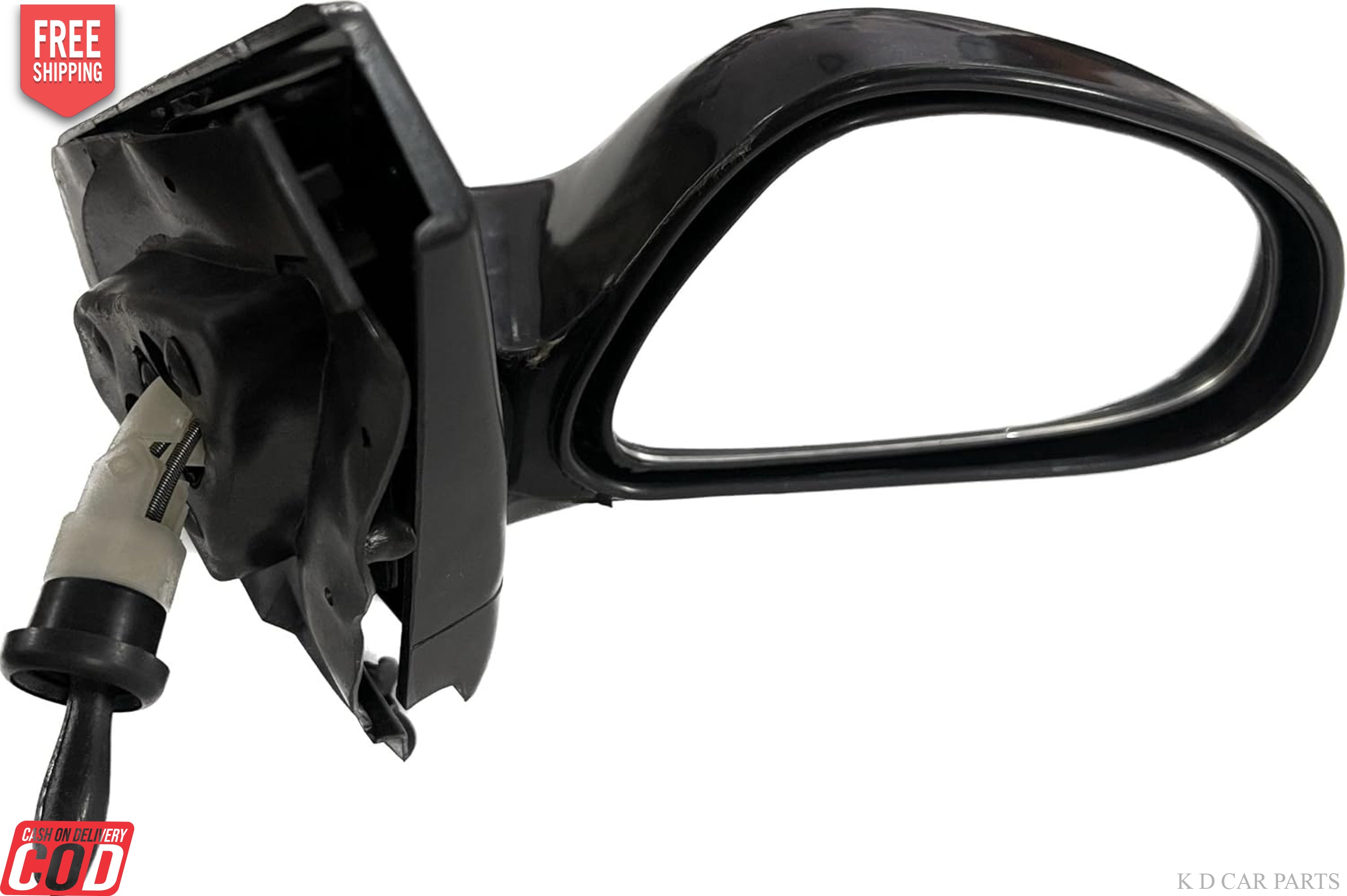 Black adjustable side door mirror for Maruti Alto (All Models) VX 2000-2012 & ALTO K10 Type 1 (2010-2014) VX.
