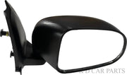 Black K D side mirror for Maruti Celerio 2022-onwards without motor indicator, showing the mirror in a folded position