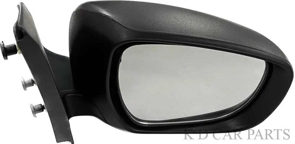 A clear, non-adjustable side mirror for Maruti Celerio LX, featuring a black door mount.