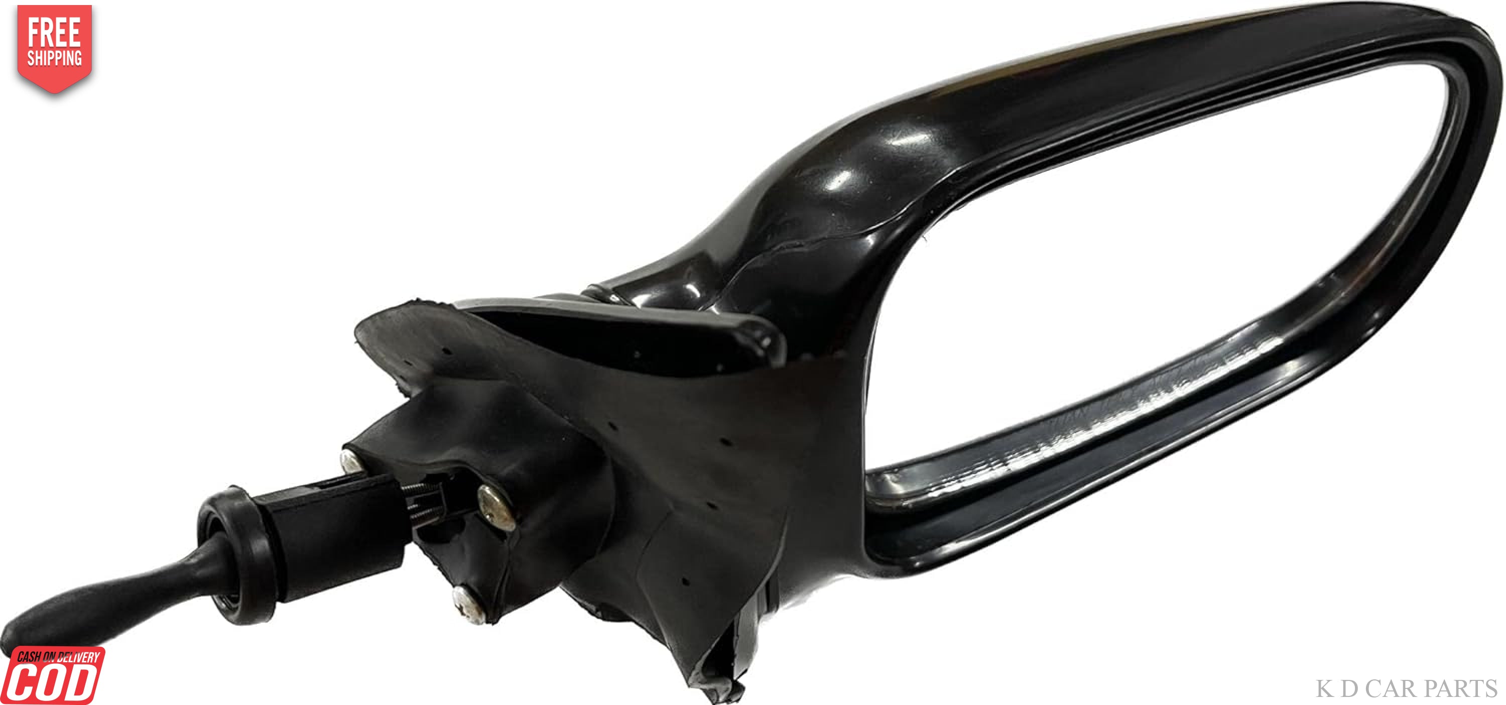 Black side/door mirror for Maruti Esteem VX with adjustable features.