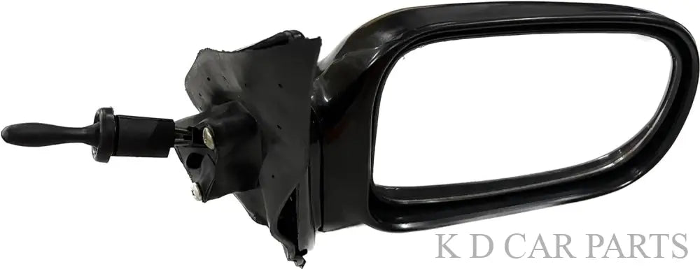 Black side/door mirror for Maruti Esteem VX with adjustable features.