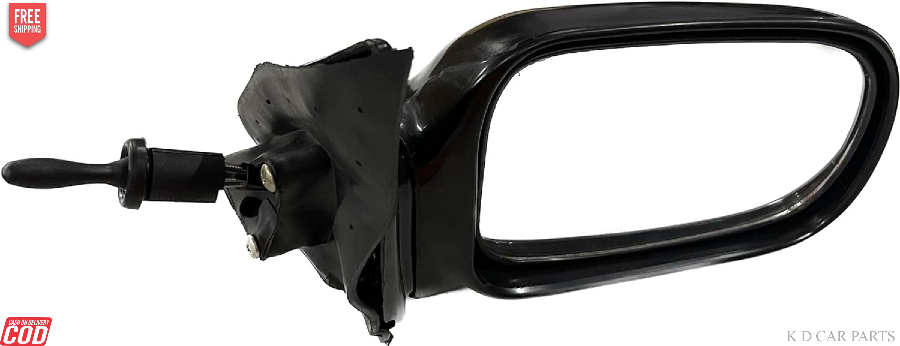 Black side/door mirror for Maruti Esteem VX with adjustable features.