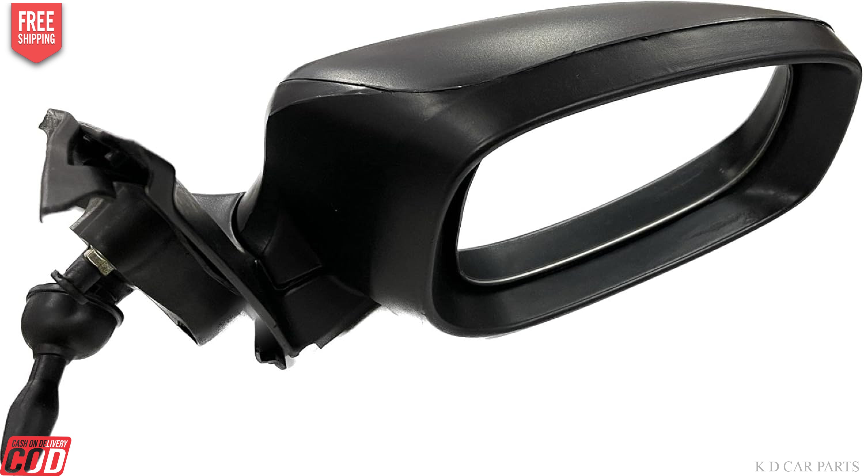 A black manual adjustable side door mirror for a Maruti Swift or Dzire, showing a clear glass and adjustment mechanism.