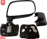 Side/Door mirror for Maruti Zen Estilo, black in color with door mount type.