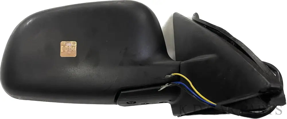 KD brand side mirror for Mitsubishi Lancer, featuring a black housing and a glass mirror.