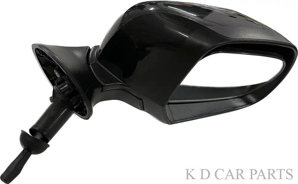 Black adjustable side mirror for Renault Duster/Verito/Terrano, featuring a door mount type of installation.