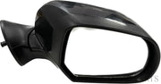 A black, clear K D side/door mirror for Renault Duster/Verito/Terrano non-adjustable models.