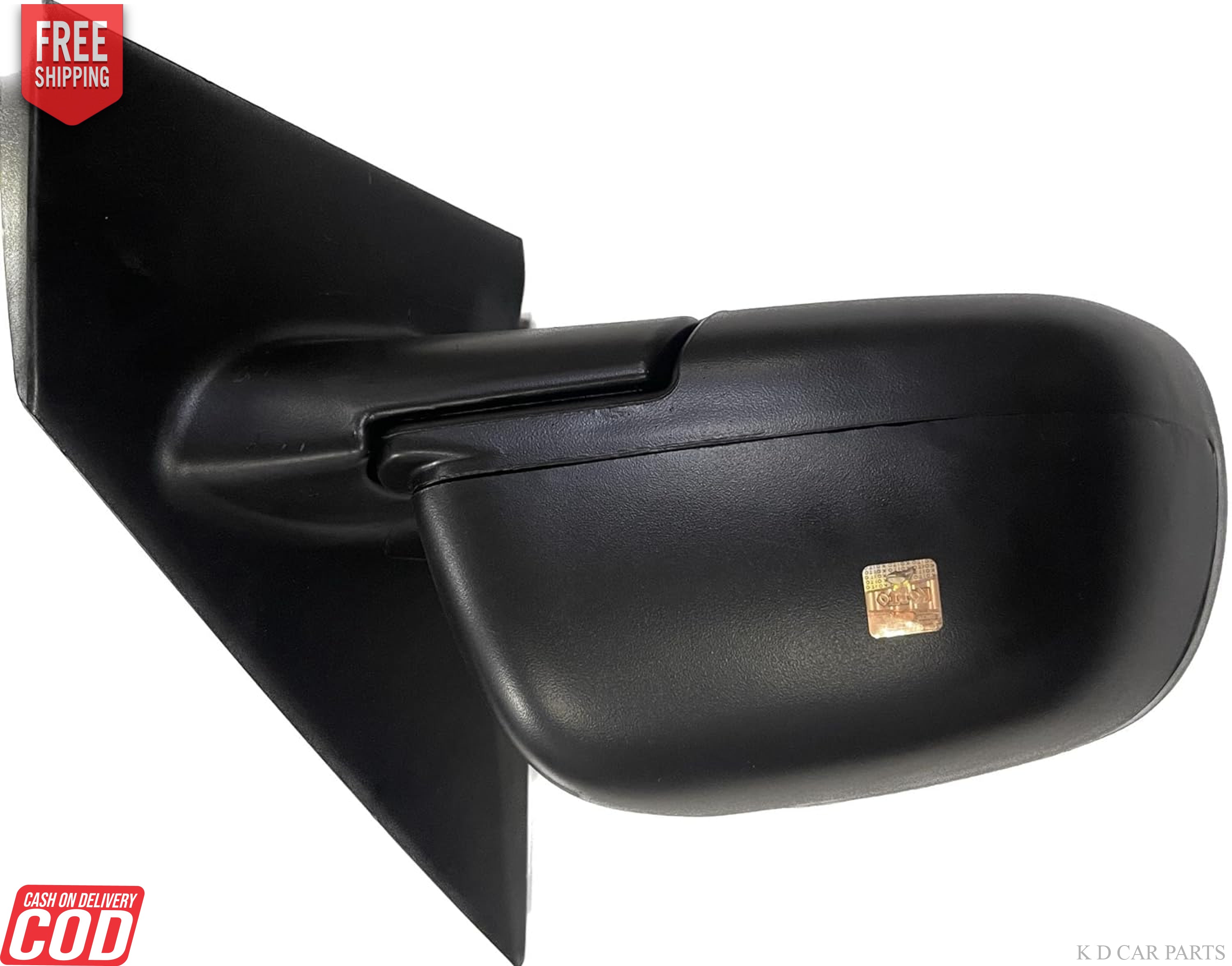 KD brand side mirror for Renault Lodgy, featuring a black housing and a clear glass mirror.