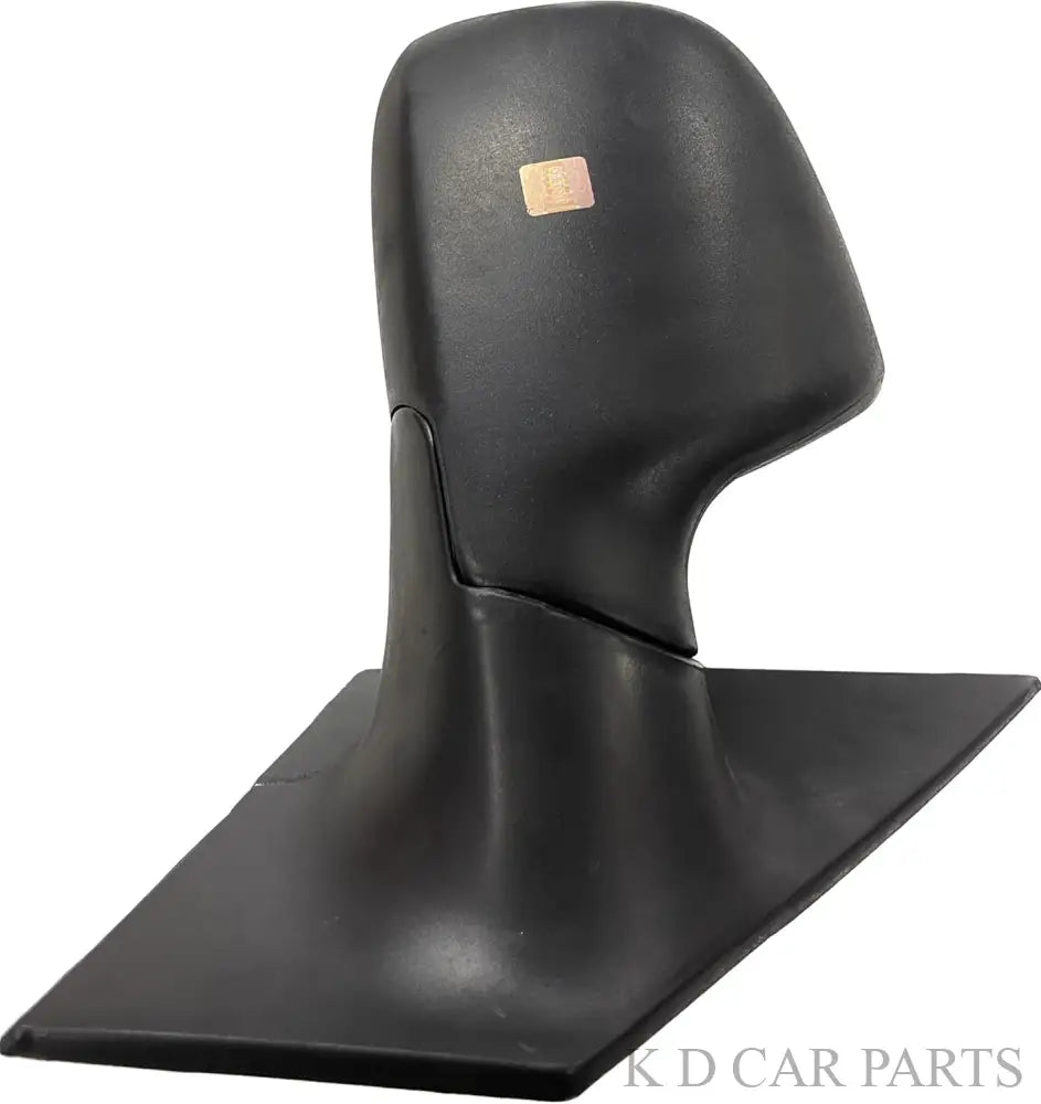 Black motorized side/door mirror for Tata Indica Vista/Manza with shatterproof glass.