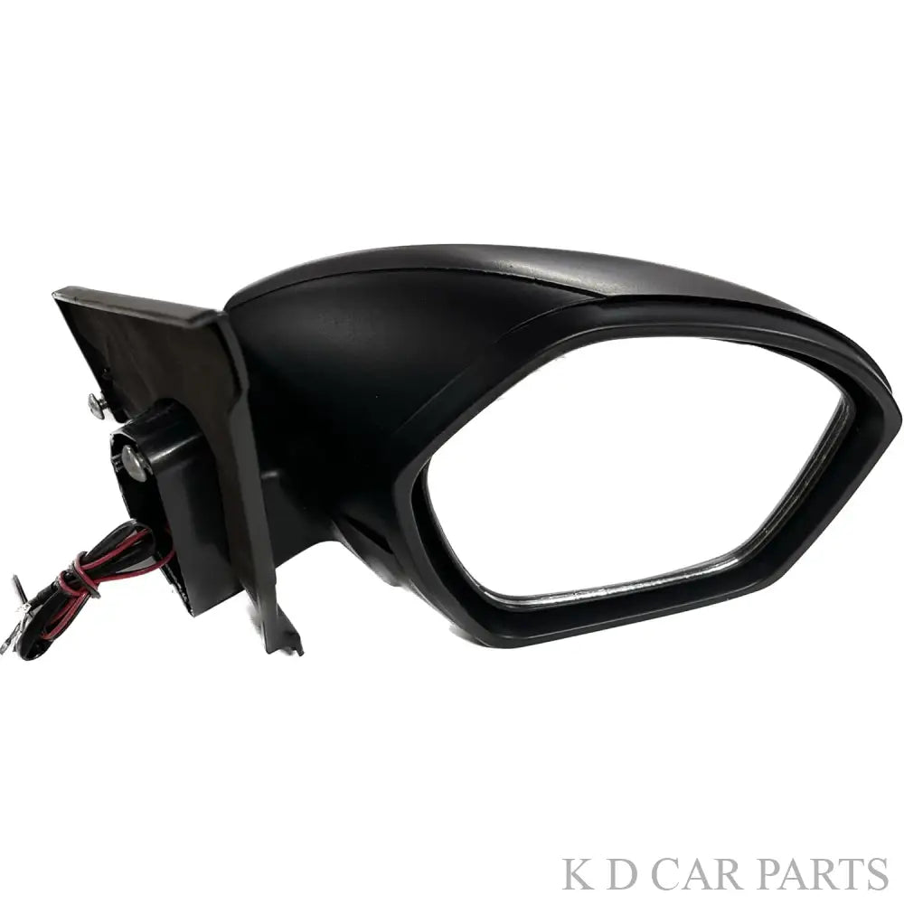 Black side door mirror for Tata Zest/Bolt with integrated turn signal indicator.